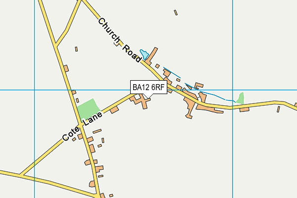 BA12 6RF map - OS VectorMap District (Ordnance Survey)