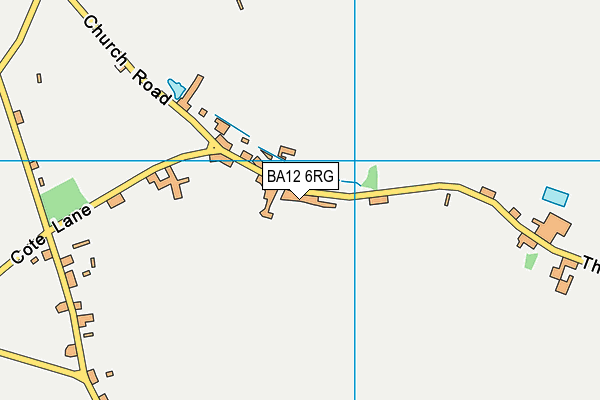BA12 6RG map - OS VectorMap District (Ordnance Survey)