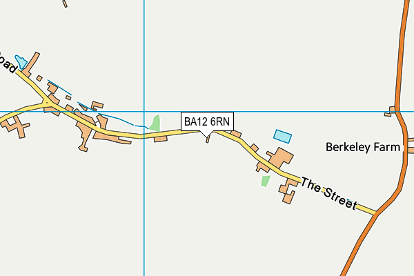 BA12 6RN map - OS VectorMap District (Ordnance Survey)
