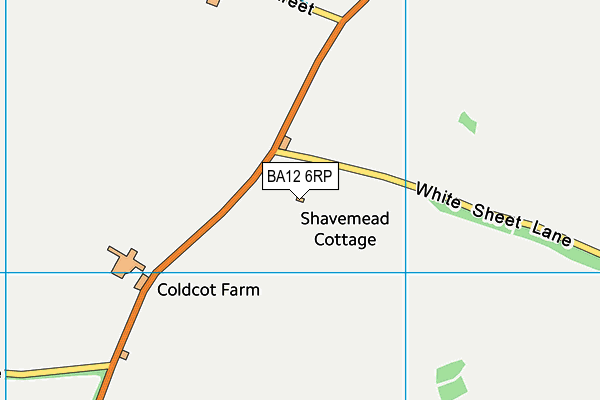 BA12 6RP map - OS VectorMap District (Ordnance Survey)