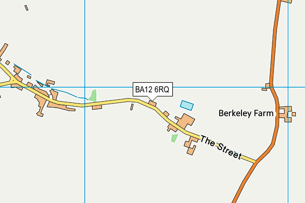 BA12 6RQ map - OS VectorMap District (Ordnance Survey)