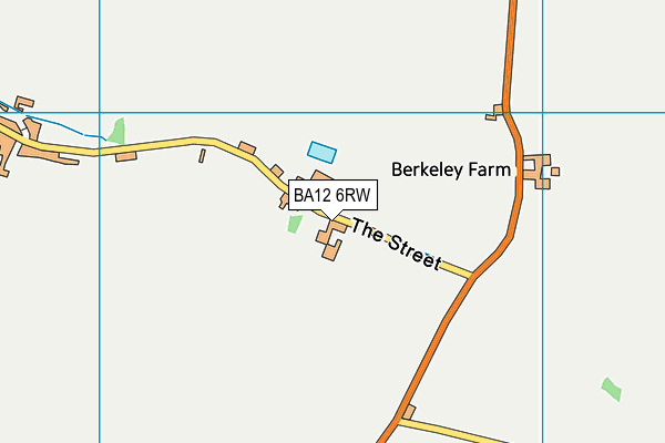 BA12 6RW map - OS VectorMap District (Ordnance Survey)