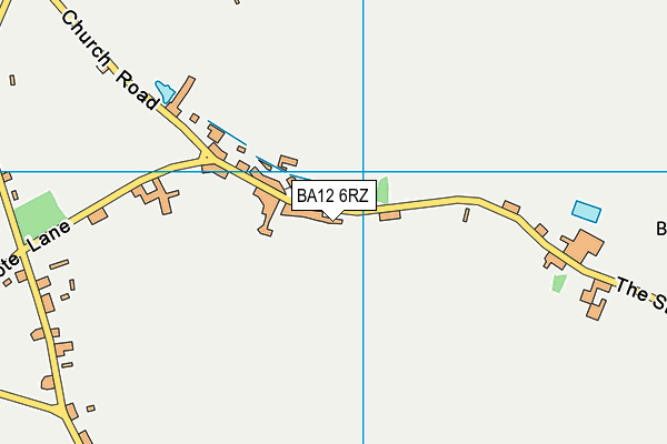 BA12 6RZ map - OS VectorMap District (Ordnance Survey)