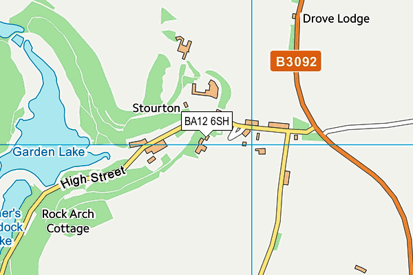 BA12 6SH map - OS VectorMap District (Ordnance Survey)