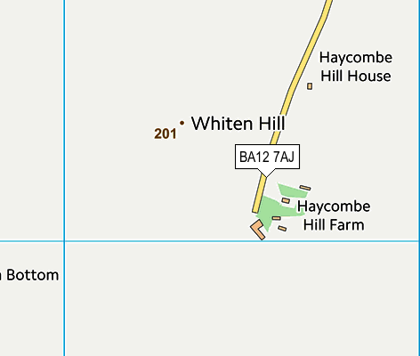 BA12 7AJ map - OS VectorMap District (Ordnance Survey)