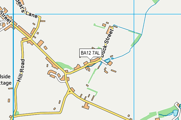 BA12 7AL map - OS VectorMap District (Ordnance Survey)