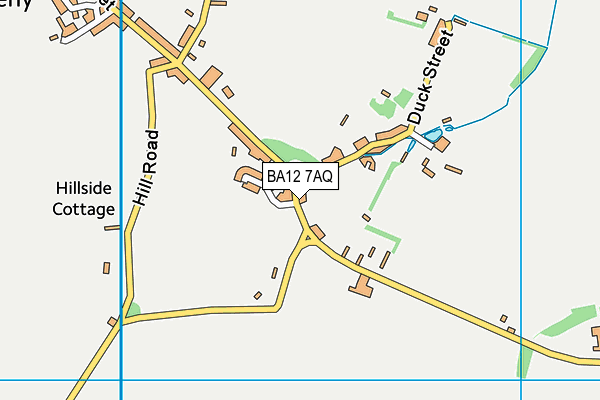 BA12 7AQ map - OS VectorMap District (Ordnance Survey)