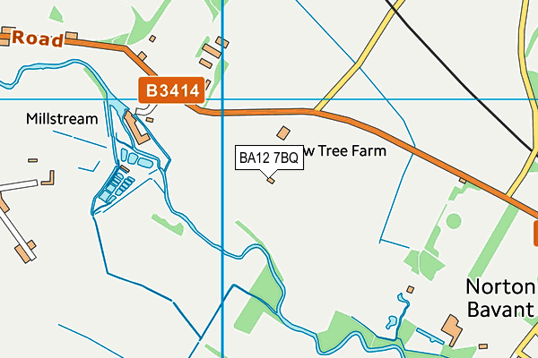 BA12 7BQ map - OS VectorMap District (Ordnance Survey)