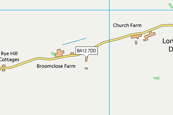 BA12 7DD map - OS VectorMap District (Ordnance Survey)