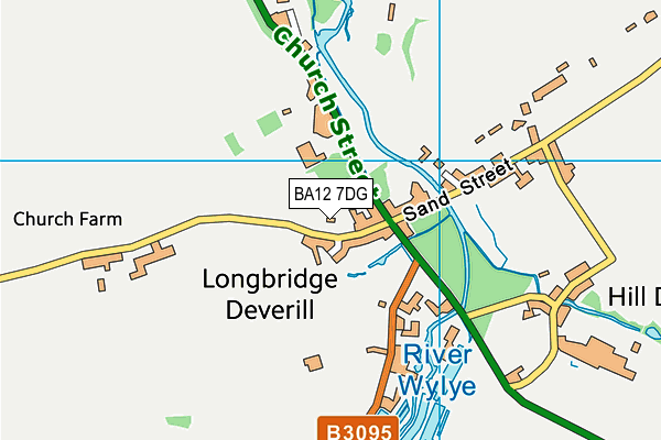 BA12 7DG map - OS VectorMap District (Ordnance Survey)