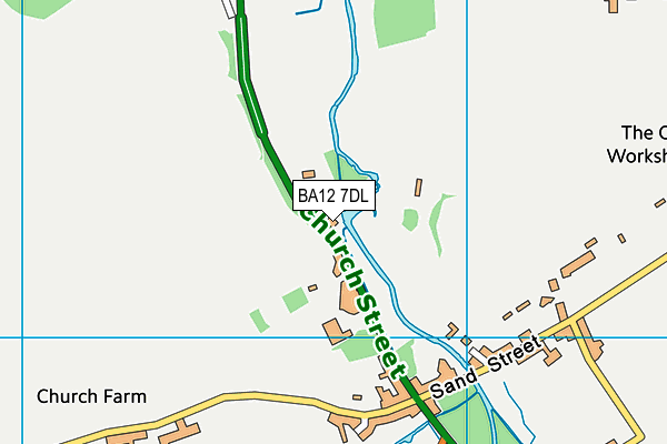 BA12 7DL map - OS VectorMap District (Ordnance Survey)