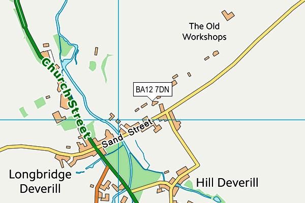 BA12 7DN map - OS VectorMap District (Ordnance Survey)