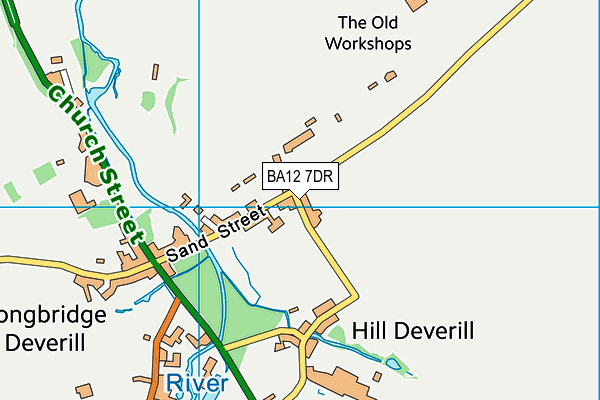 BA12 7DR map - OS VectorMap District (Ordnance Survey)