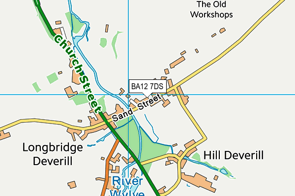 BA12 7DS map - OS VectorMap District (Ordnance Survey)