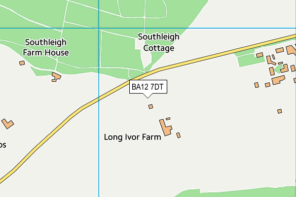 BA12 7DT map - OS VectorMap District (Ordnance Survey)