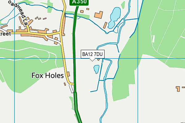 BA12 7DU map - OS VectorMap District (Ordnance Survey)