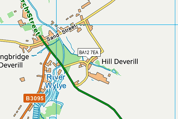 BA12 7EA map - OS VectorMap District (Ordnance Survey)