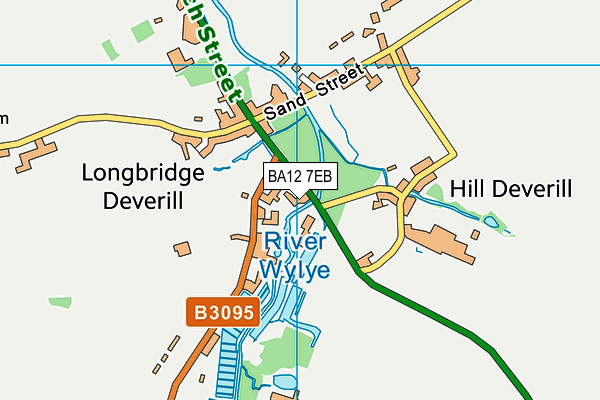 BA12 7EB map - OS VectorMap District (Ordnance Survey)