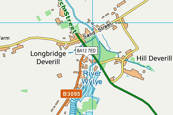 BA12 7ED map - OS VectorMap District (Ordnance Survey)