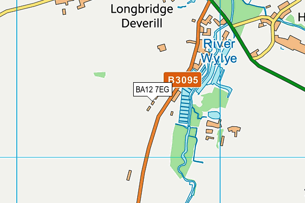 BA12 7EG map - OS VectorMap District (Ordnance Survey)