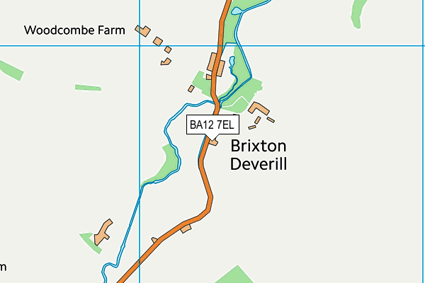 BA12 7EL map - OS VectorMap District (Ordnance Survey)