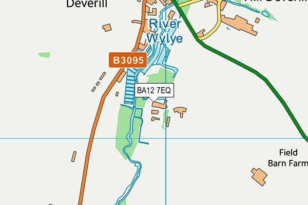 BA12 7EQ map - OS VectorMap District (Ordnance Survey)