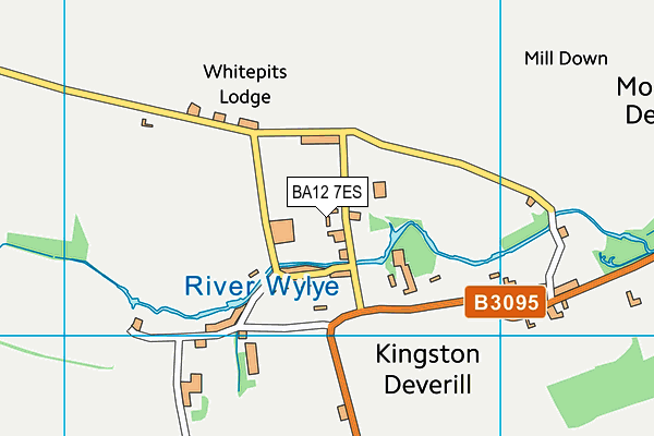 BA12 7ES map - OS VectorMap District (Ordnance Survey)