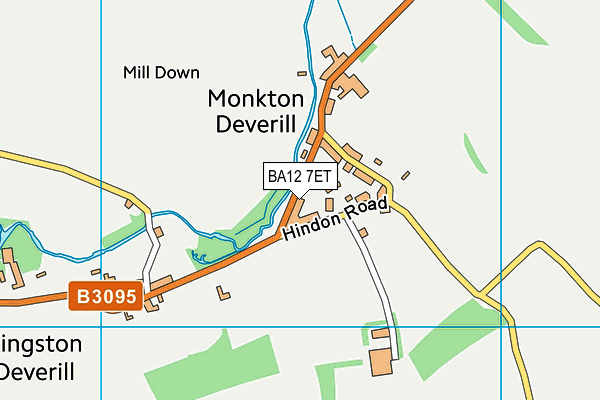 BA12 7ET map - OS VectorMap District (Ordnance Survey)