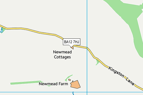 BA12 7HJ map - OS VectorMap District (Ordnance Survey)