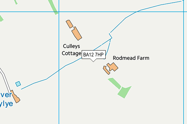 BA12 7HP map - OS VectorMap District (Ordnance Survey)