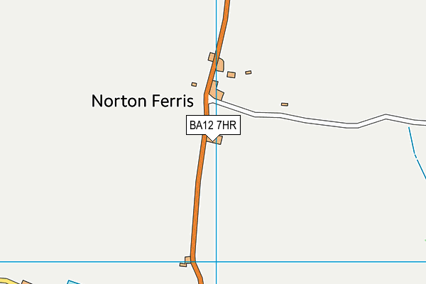 BA12 7HR map - OS VectorMap District (Ordnance Survey)