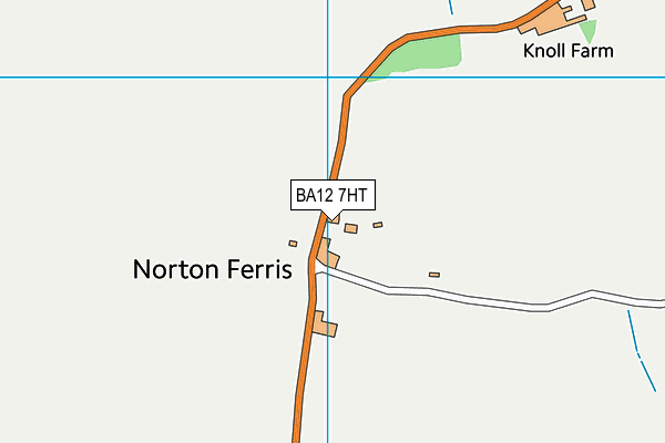 BA12 7HT map - OS VectorMap District (Ordnance Survey)