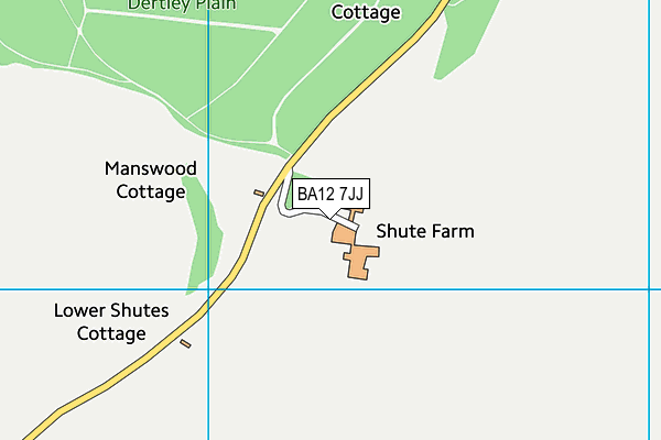 BA12 7JJ map - OS VectorMap District (Ordnance Survey)