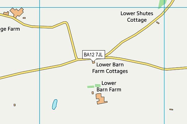 BA12 7JL map - OS VectorMap District (Ordnance Survey)