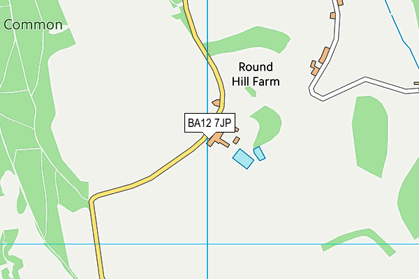 BA12 7JP map - OS VectorMap District (Ordnance Survey)