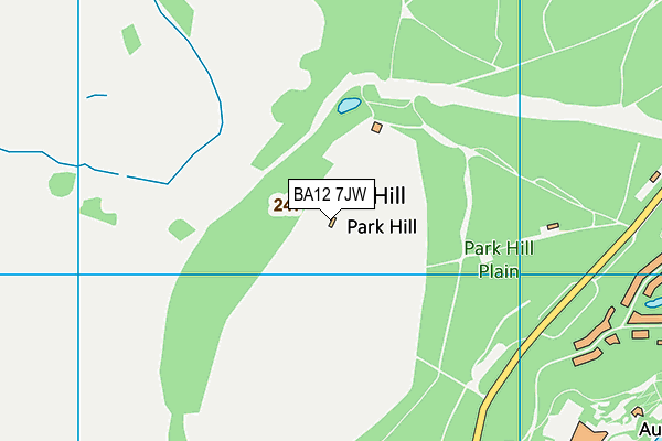 BA12 7JW map - OS VectorMap District (Ordnance Survey)