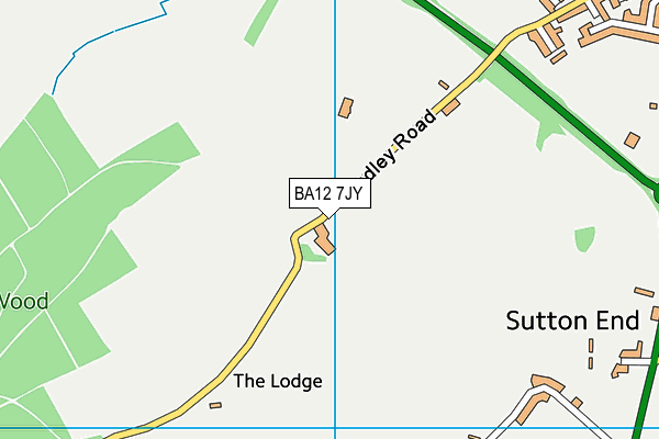 BA12 7JY map - OS VectorMap District (Ordnance Survey)