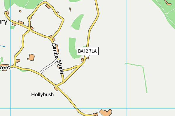 BA12 7LA map - OS VectorMap District (Ordnance Survey)