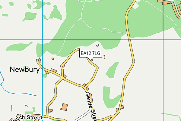 BA12 7LG map - OS VectorMap District (Ordnance Survey)