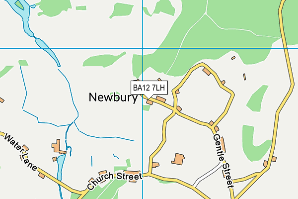 BA12 7LH map - OS VectorMap District (Ordnance Survey)