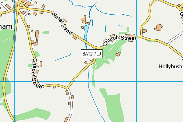 BA12 7LJ map - OS VectorMap District (Ordnance Survey)