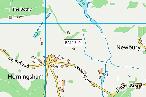 BA12 7LP map - OS VectorMap District (Ordnance Survey)