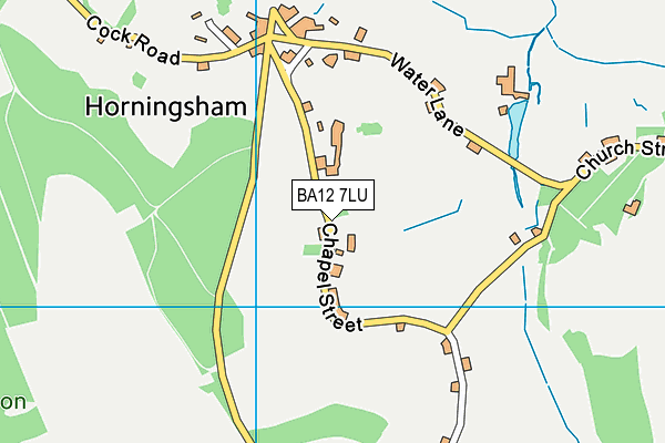 BA12 7LU map - OS VectorMap District (Ordnance Survey)