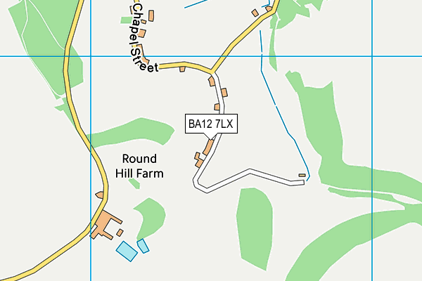 BA12 7LX map - OS VectorMap District (Ordnance Survey)