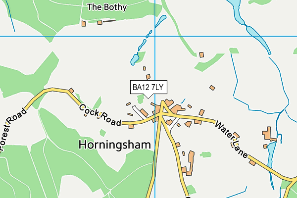 BA12 7LY map - OS VectorMap District (Ordnance Survey)