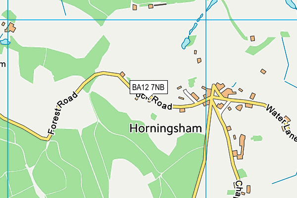 BA12 7NB map - OS VectorMap District (Ordnance Survey)