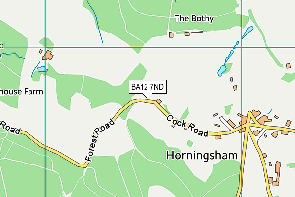 BA12 7ND map - OS VectorMap District (Ordnance Survey)