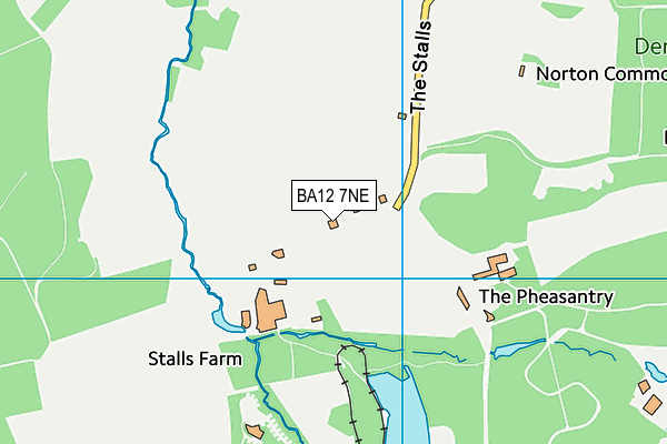 BA12 7NE map - OS VectorMap District (Ordnance Survey)