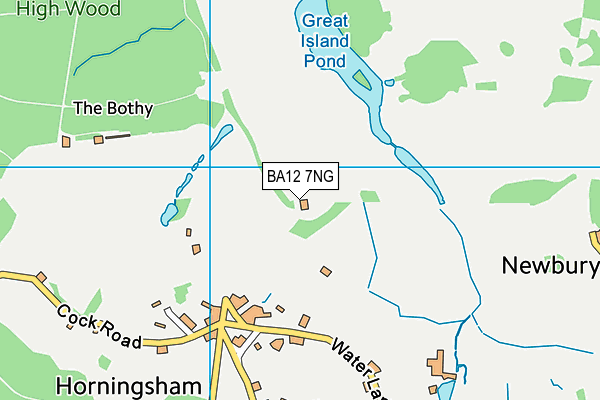 BA12 7NG map - OS VectorMap District (Ordnance Survey)
