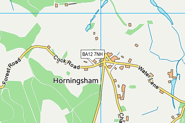 BA12 7NH map - OS VectorMap District (Ordnance Survey)